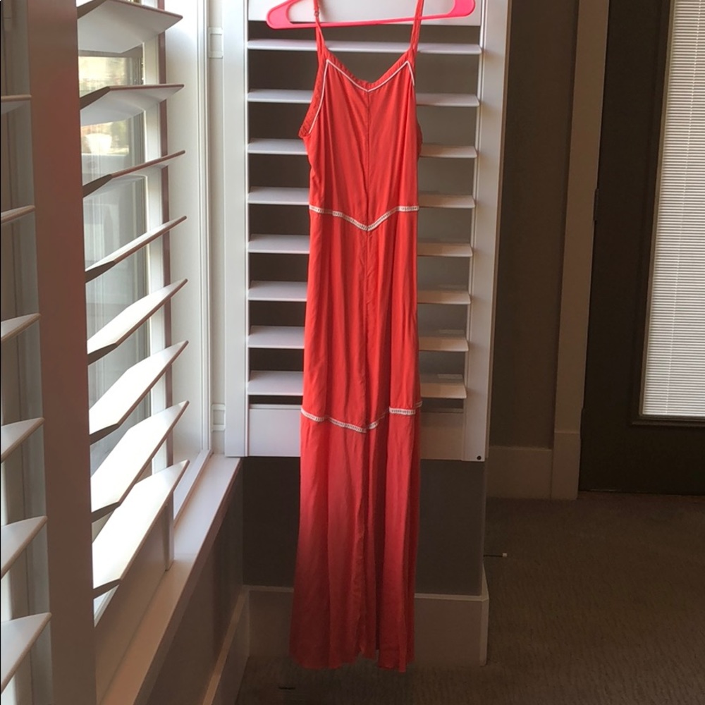 Orange maxi dress